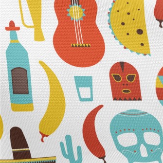 Dazzling Mexican Music Pongee