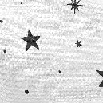 Shiny Doodle Stars Pongee