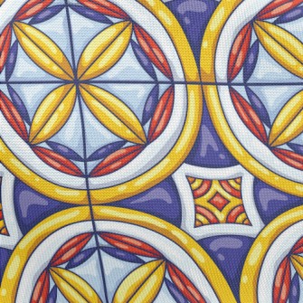 Circle Oval Strip Pongee