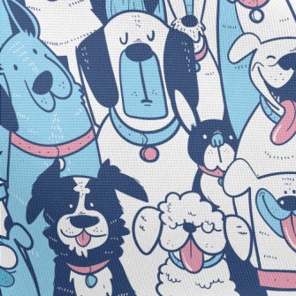 Playful Multi-expression Dog Pongee
