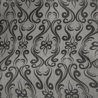 Mysterious Curved Damask Stretch Jersey