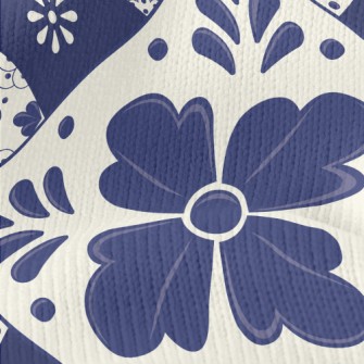 Simple And Elegant Tile Flower Stretch Jersey