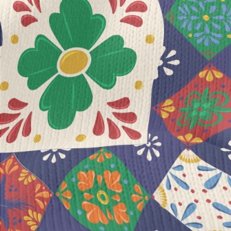 Mosaic Children&#39;s Flowers Stretch Jersey