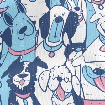 Playful Multi-expression Dog Stretch Jersey