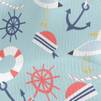 Seagull Sailor Hat Telescope Stretch Jersey