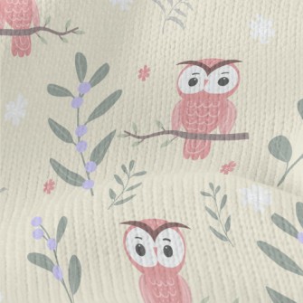Daze Owl In Tree Stretch Jersey