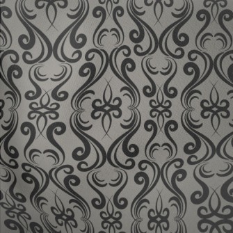 Mysterious Curved Damask Lightweight Cotton Poplin
