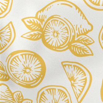 Sweet And Sour Lemon Lightweight Cotton Poplin