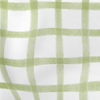 Watercolor Staggered Grid Lightweight Cotton Poplin