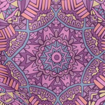 Brilliant Kaleidoscope Of Flow Lightweight Cotton Poplin