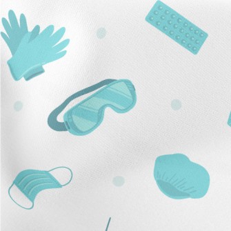 Goggles Mask Vaccine Lightweight Cotton Poplin