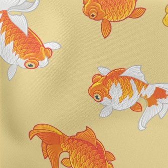 Healthy Fat Goldfish Lightweight Cotton Poplin