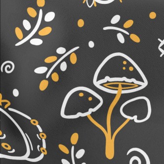Scary Weird Poisonous Mushroom Lightweight Cotton Poplin