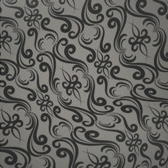 Mysterious Curved Damask Midweight Cotton Poplin