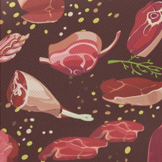 Premium Beef Cuts Midweight Cotton Poplin