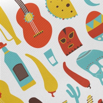 Dazzling Mexican Music Midweight Cotton Poplin