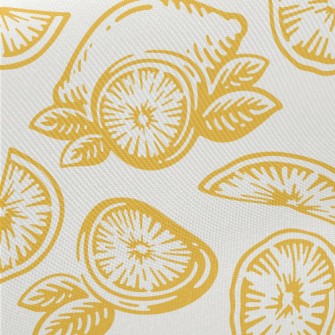 Sweet And Sour Lemon Midweight Cotton Poplin
