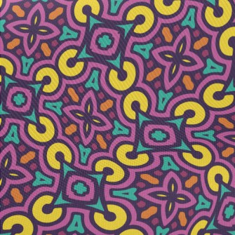Stacked Geometric Damask Midweight Cotton Poplin
