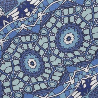 Mysterious Mosaic Damask Midweight Cotton Poplin