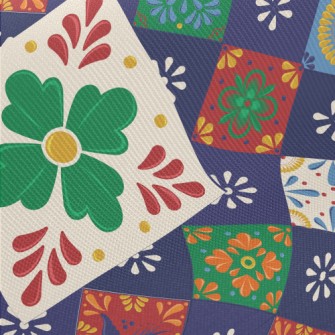 Mosaic Children&#39;s Flowers Midweight Cotton Poplin