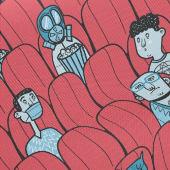 Social Distancing In Movie The Midweight Cotton Poplin
