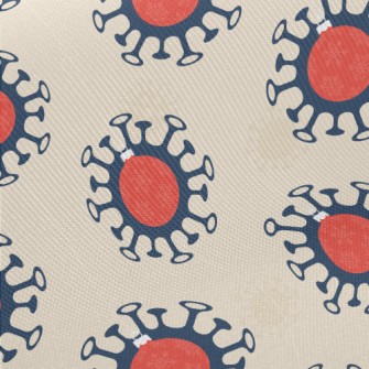 Viruses That Harm Humans Midweight Cotton Poplin