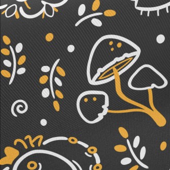 Scary Weird Poisonous Mushroom Midweight Cotton Poplin