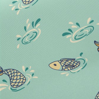 Jumping Fish Midweight Cotton Poplin
