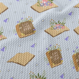 Life Books Flowers Birdseye Piqué