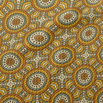 Mysterious Geometric Pattern Birdseye Piqué