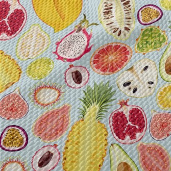 Summer Fruit Cross Section Birdseye Piqué