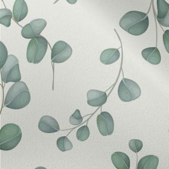 Simple Leaves And Flowers Chiffon