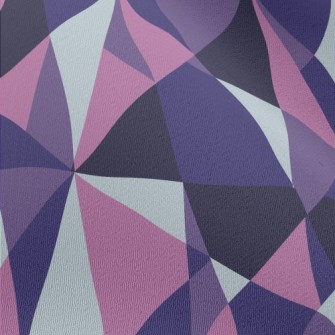 Polygonal Patchwork Geometry Chiffon