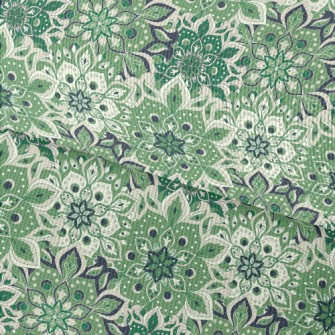 Retro Totem Flowers Waterproof Oxford