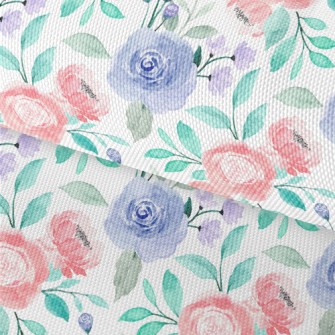 Watercolor Blooming Flowers Waterproof Oxford