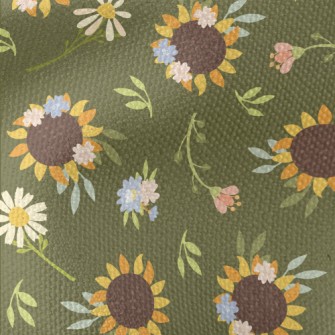 Big Sunflower Flower Waterproof Canvas