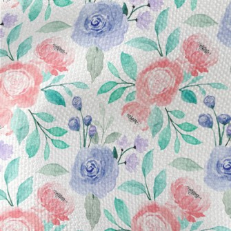 Watercolor Blooming Flowers Waterproof Canvas