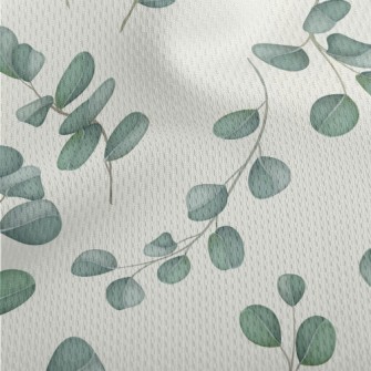 Simple Leaves And Flowers Athletic Mesh Flat Back