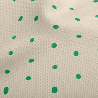 Neat Green Spots Athletic Mesh Flat Back