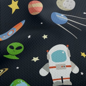 Outer Space Universe Athletic Mesh Flat Back