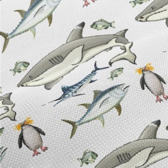 Sailfish Shark Penguin Performance Linen