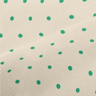 Neat Green Spots Performance Linen