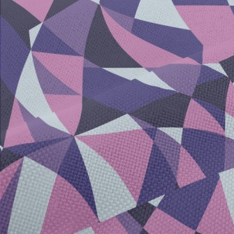 Polygonal Patchwork Geometry Performance Linen