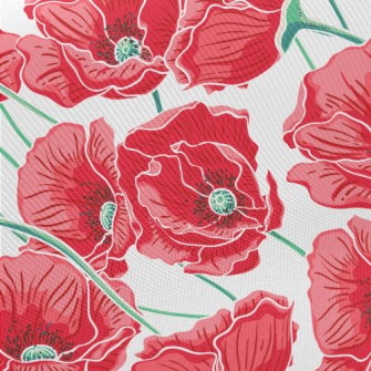 Peonies Bloom In Midsummer Twill