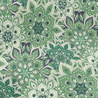 Retro Totem Flowers Standard Corduroy