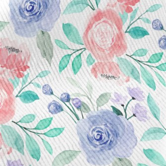 Watercolor Blooming Flowers Standard Corduroy