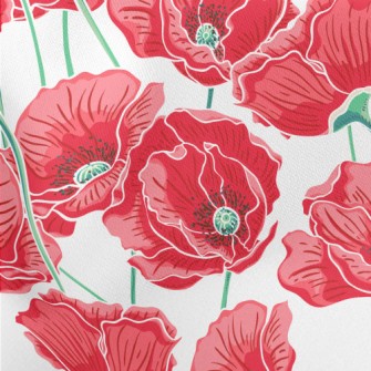 Peonies Bloom In Midsummer Stretch Ponte