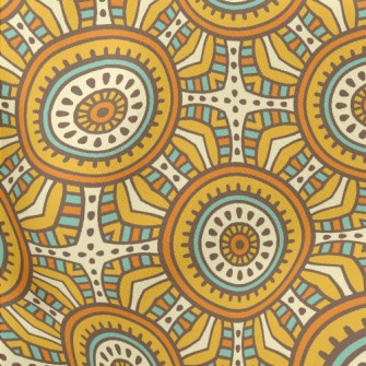 Mysterious Geometric Pattern Stretch Ponte