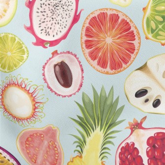Summer Fruit Cross Section Stretch Ponte