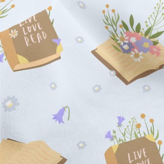 Life Books Flowers Micro Fleece